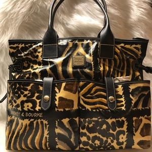 Dooney Bourke large Canvas Bag Animal Print